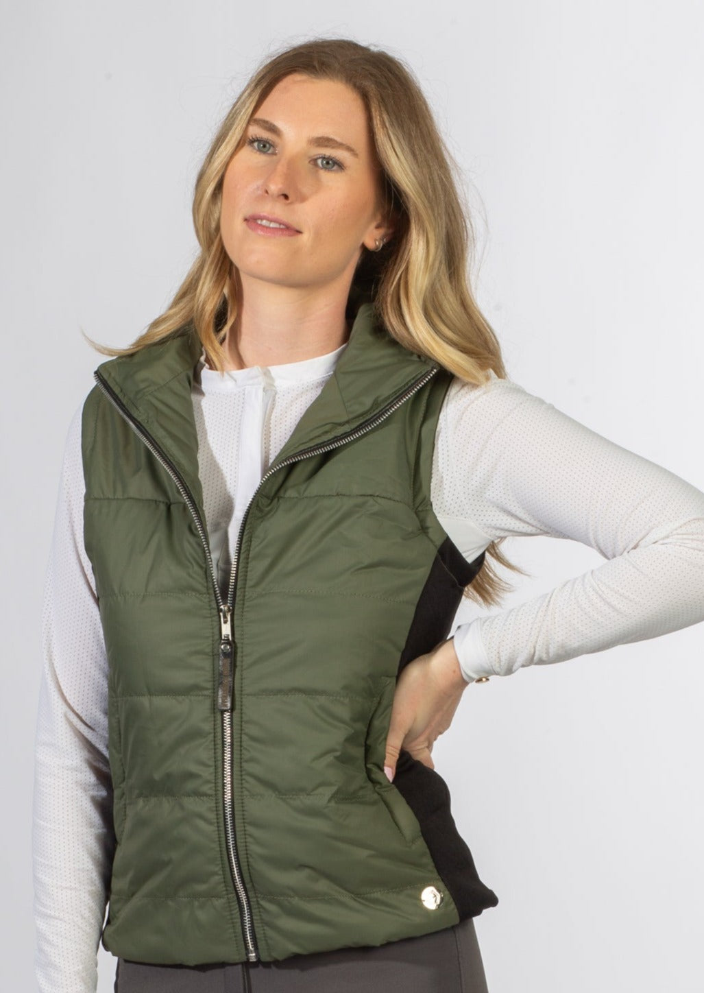 The Lolie Vest in Olive