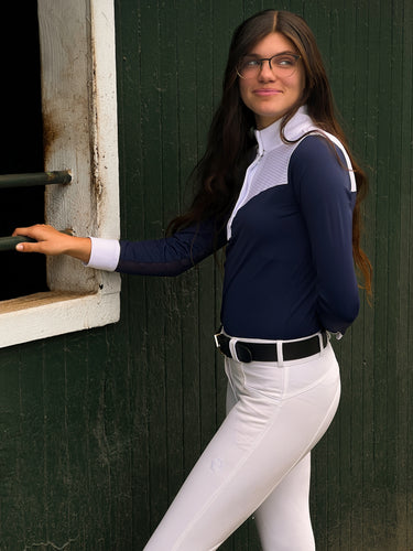 The Stella Technical Top in Navy